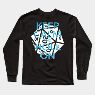 RPG Dice Shirt d20 | Keep Calm Shirt Long Sleeve T-Shirt